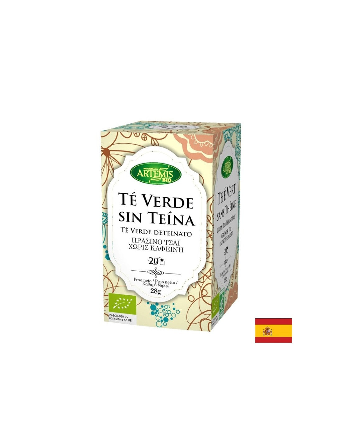 Green tea without caffeine Bio, 20 filter bags