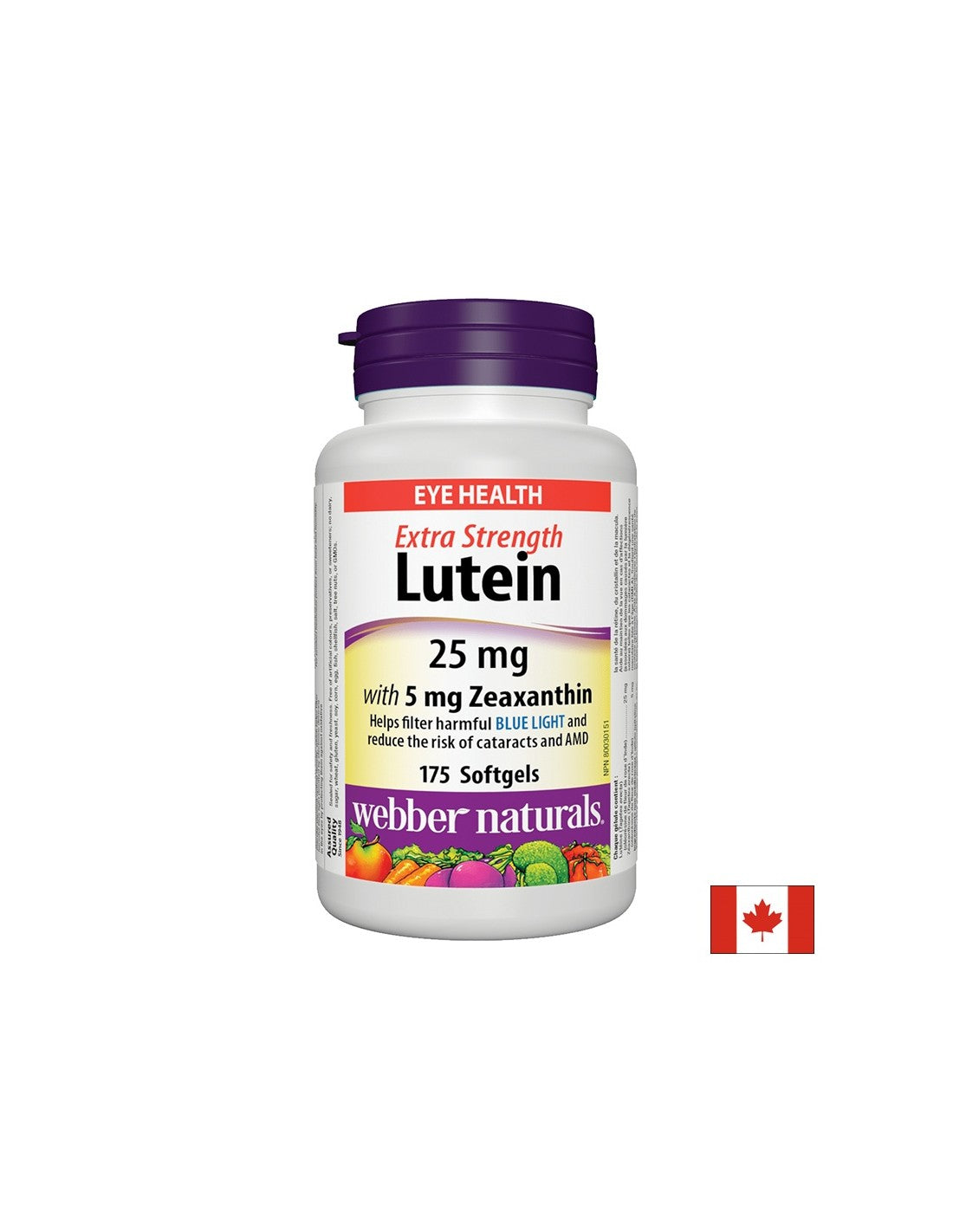 Vision - Lutein 25 mg + Zeaxanthin 5 mg, 175 softgel capsules