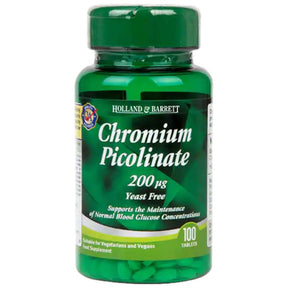 Chromium Picolinate 200 mcg - 100 Tablets - Nutra Best Europe