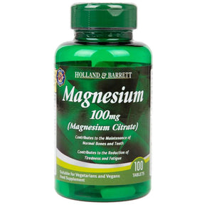 Magnesium Citrate 100 mg 100 Tablets - Nutra Best Europe