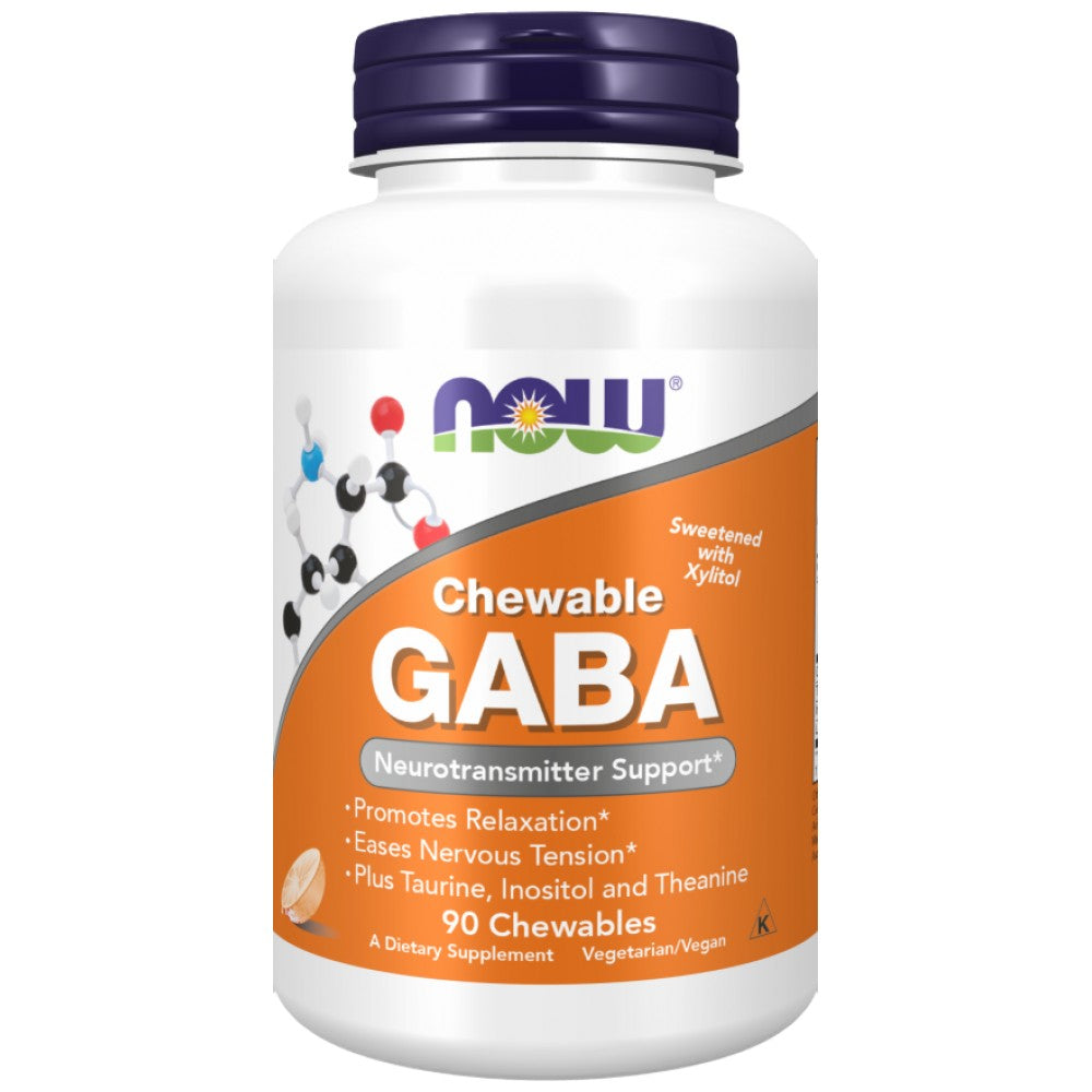 GABA Chewable | with Taurine, Inositol & Theanine - 90 Дъвчащи таблетки - Feel You