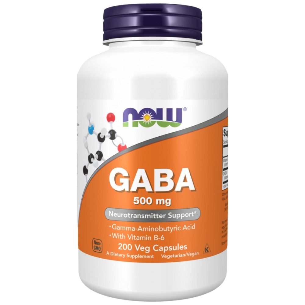 GABA 500 mg + B6 - 200 kapsulės