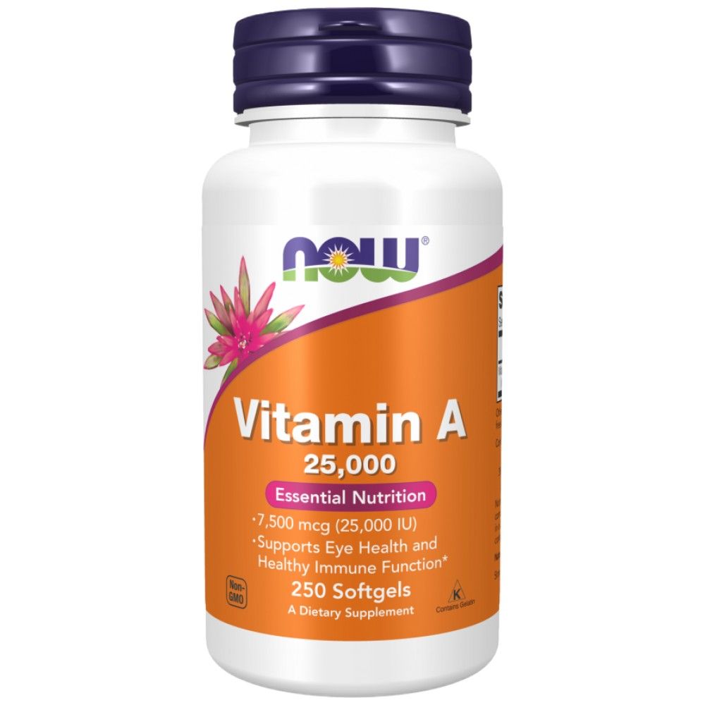 Vitamin A 25000 IU - 250 gel capsules