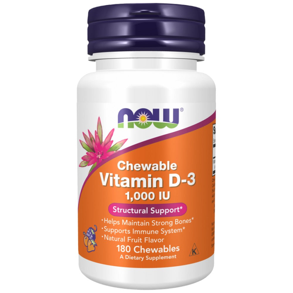 Vitamin D-3 1000 IU | Chewable - 180 Дъвчащи таблетки