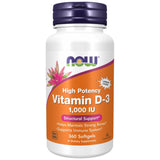 Vitamina D -3 1000 UI - 180 cápsulas de gel