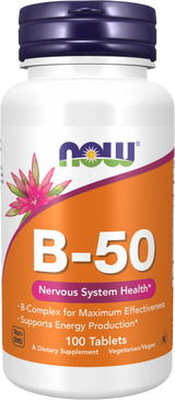 Vitaminas B-50 [100 tablečių, 100 dozių]