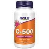 Vitamina C -500 com quadris de rosas - 250 comprimidos