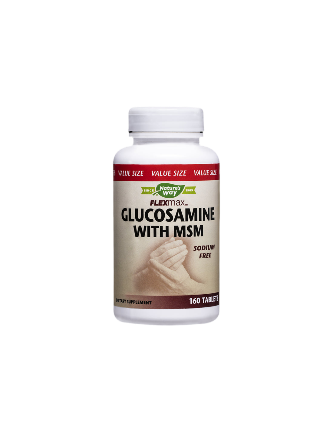 Flexmax™ Glucosamine with MSM/ Глюкозамин Сулфат & МСМ 877 mg х 160 таблетки Nature’s Way - Feel You