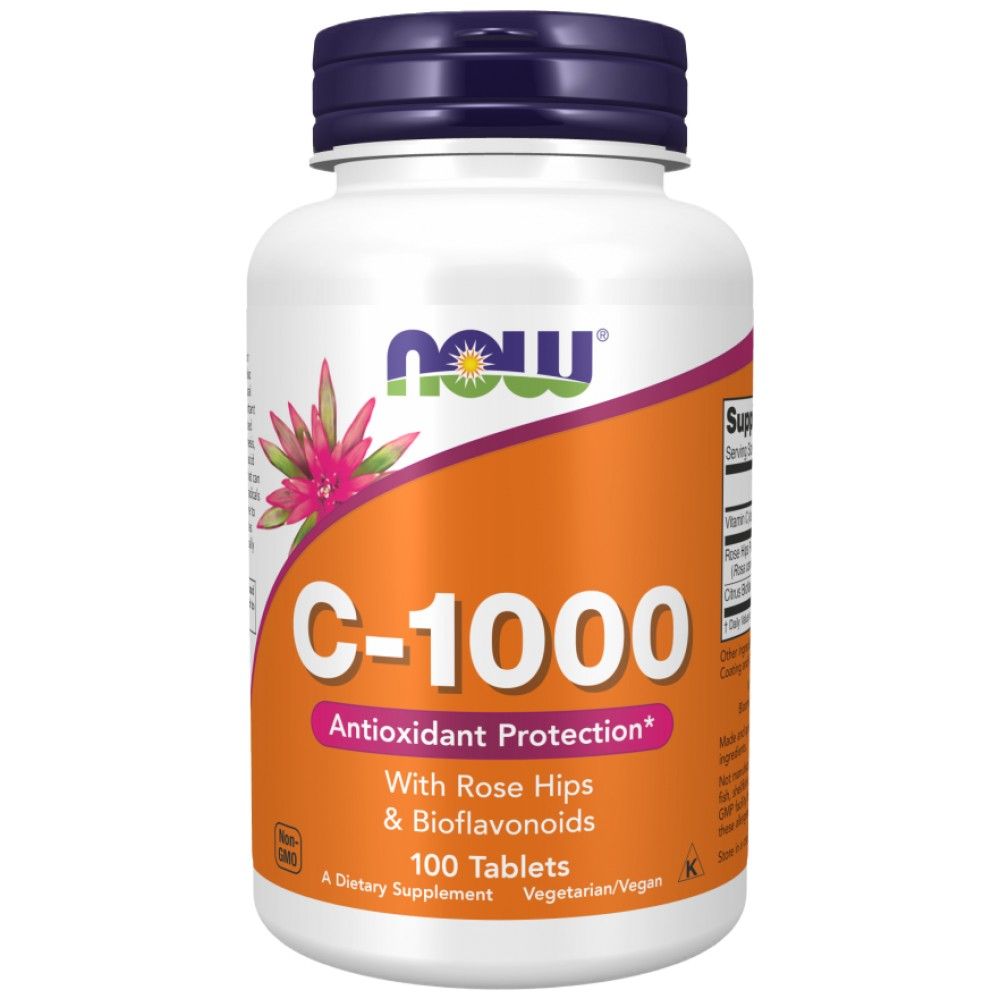 Vitamina C -1000 / com quadris de rosa + bioflavonóides - 250 comprimidos