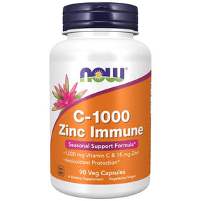 C-1000 Zinc Immune | Vitamin C + Zinc Bisglycinate - 90 capsules - Nutra Best Europe