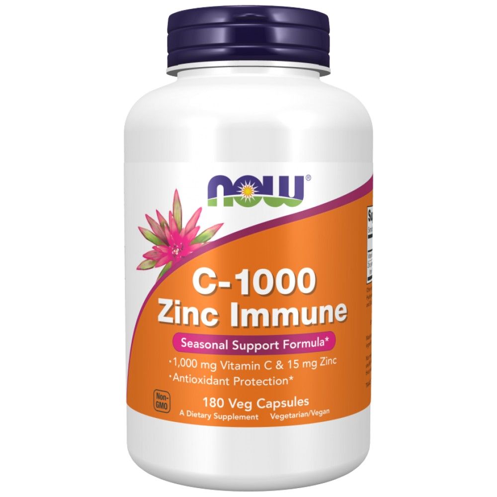 C-1000 cinko imuninė | Vitamino C + cinko bisglicinatas - 180 kapsulės