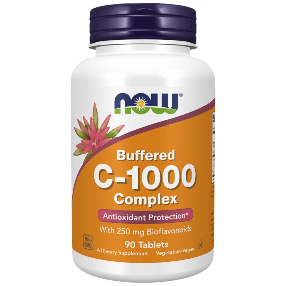 Vitamin C-1000 Complex - Buffered with 250 mg Bioflavonoids - 180 Таблетки