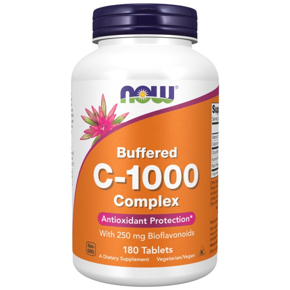 Vitamin C-1000 Complex - Buffered with 250 mg Bioflavonoids - 180 Таблетки