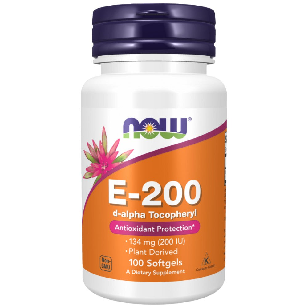 Vitamin E-200 IU D-Alpha Tocopherols - 100 Гел капсули - Feel You