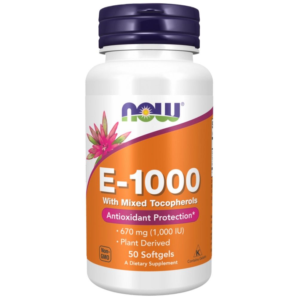 Vitamin E -1000 natierlech - 50 Gel Kapselen