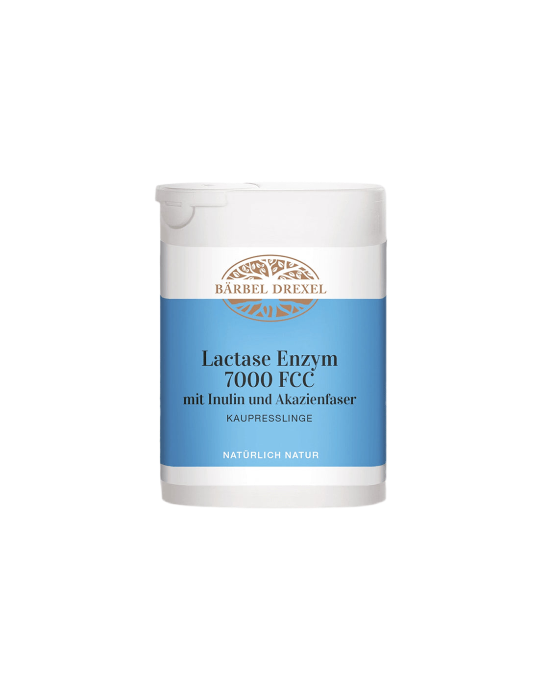 Lactase Enzym 7000 FCC mit Inulin und Akazienfaser/ Лактазен ензим, 75 дъвчащи таблетки Bärbel Drexel - Feel You