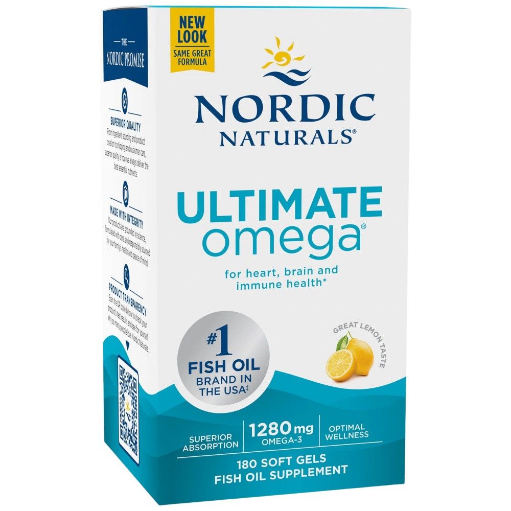 Ultimate ômega 1280 mg - 180 cápsulas de gel