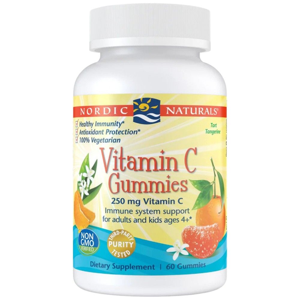 Gummies de vitamina C 250 mg - 60 gelatina caramelo