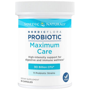 Nordic Flora Probiotic Maximum Care | 90 Billion Active Cells - 30 capsules - Nutra Best Europe