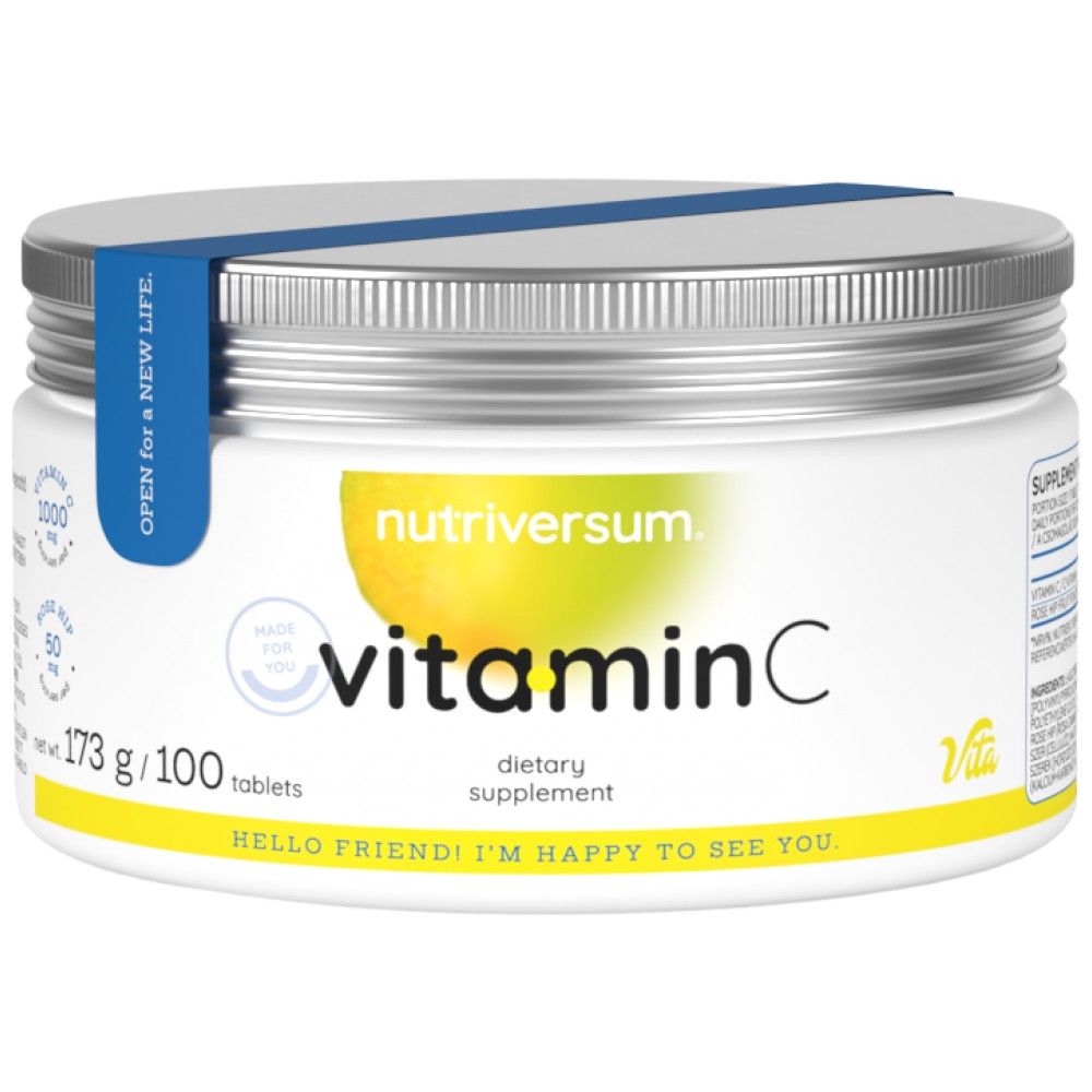 Vitamin C 1000 | Mit Rose Hüften - 100 Tabletten