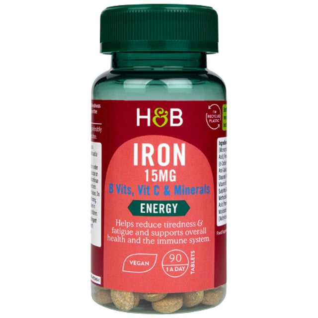 Iron 15 mg | With Vitamins & Minerals - 90 Таблетки - Feel You