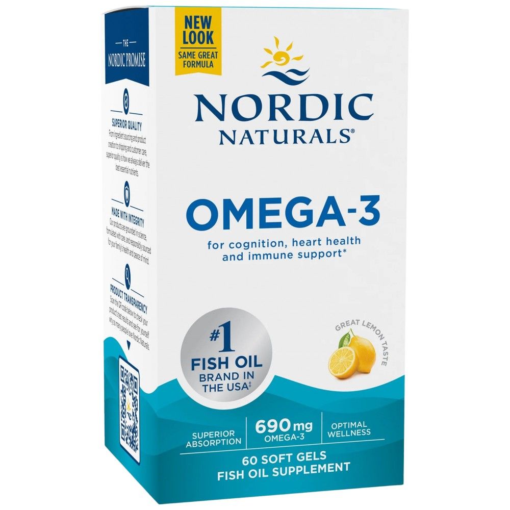 Omega -3 690 mg - 60 gelio kapsulės