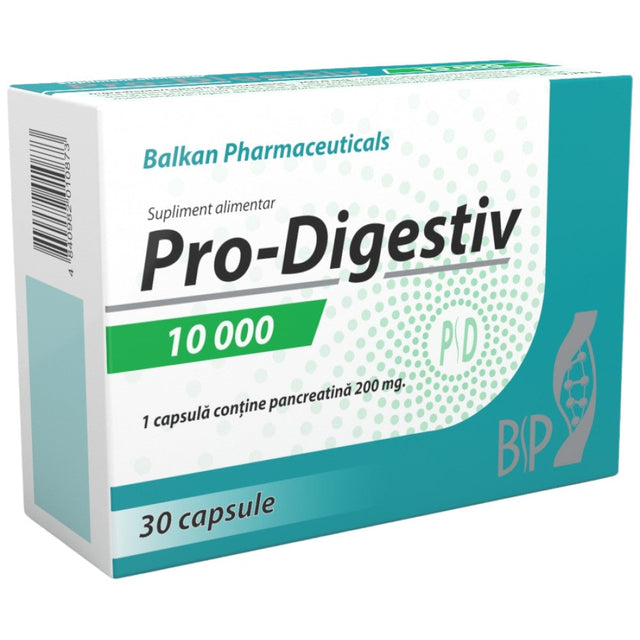 Pro-Digestiv 10000 | Pancreatin 200 mg - 30 капсули - Feel You