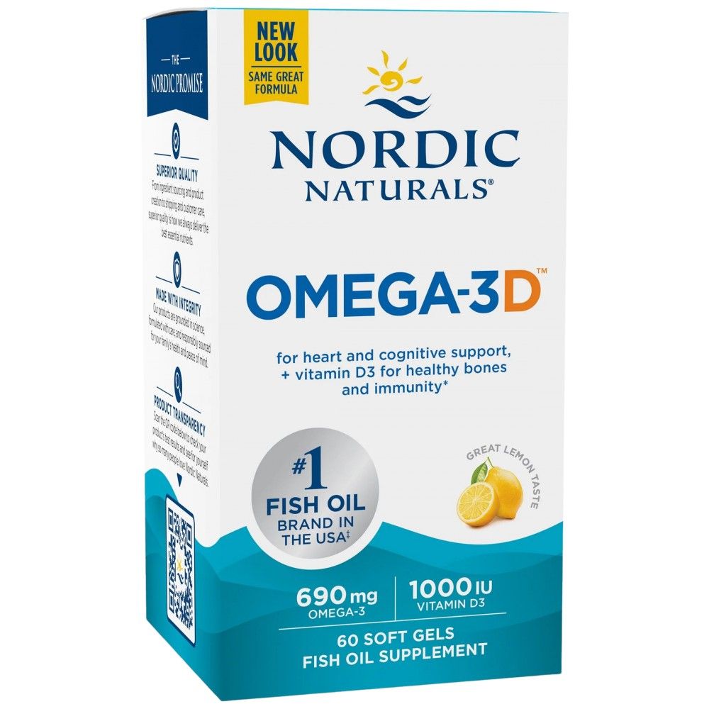 Omega -3d 690 mg - 60 gelio kapsulės