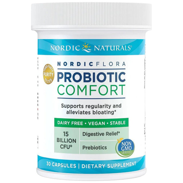 Nordic Flora Probiotic Comfort | 15 Billion Active Cells - 30 Гел капсули - Feel You