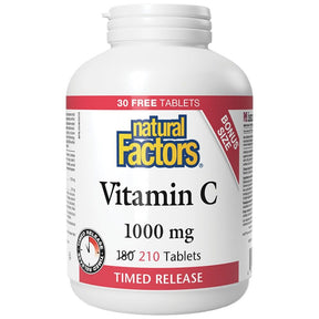 Vitamin C 1000 mg | Timed Release - 210 Tablets - Nutra Best Europe