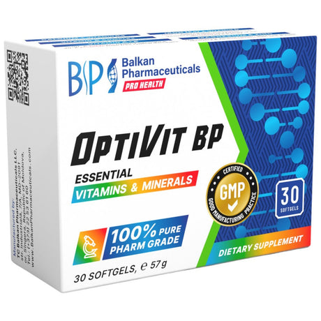 OptiVit BP | Essential Vitamins & Minerals - 30 Гел капсули - Feel You