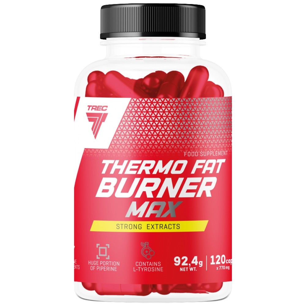 „Thermo Fat Burner Max“ | Stiprūs ekstraktai - 60 kapsulių