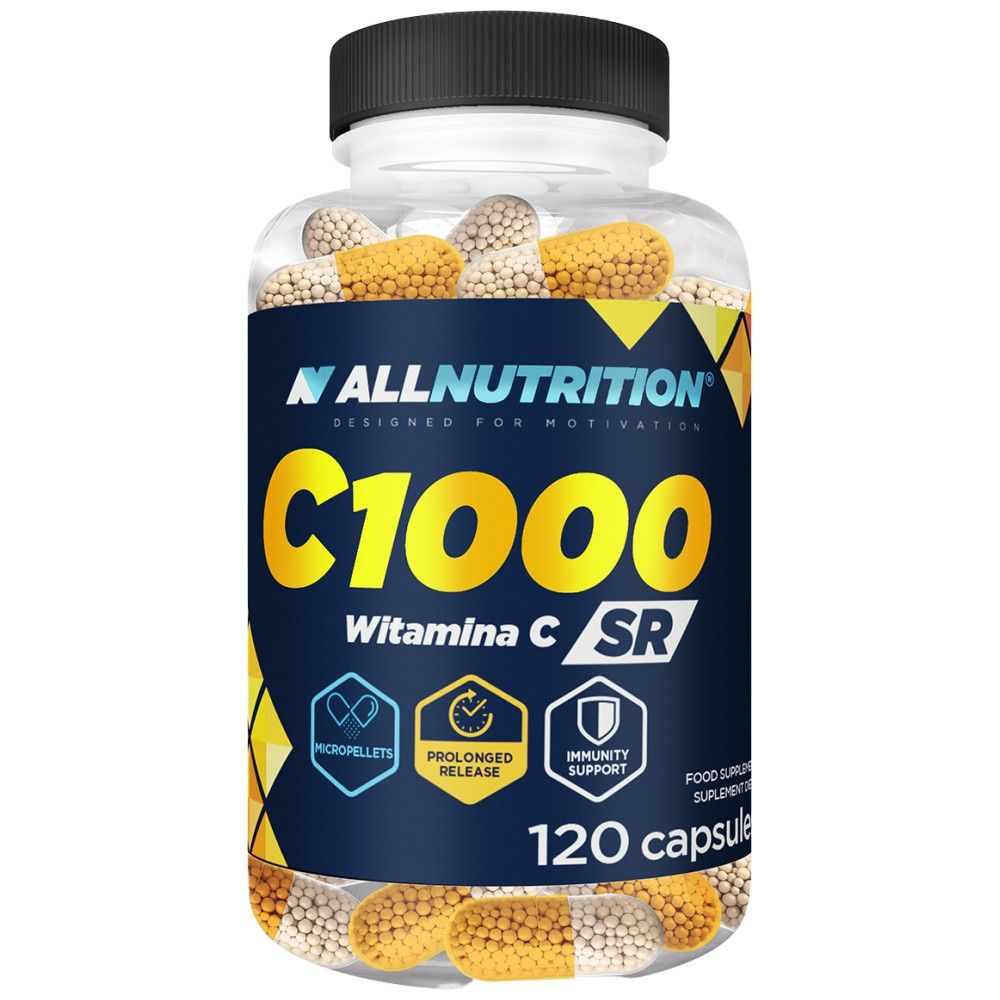 Rilascio sostenuto di vitamina C 1000 | Con arancione amaro - 120 capsule