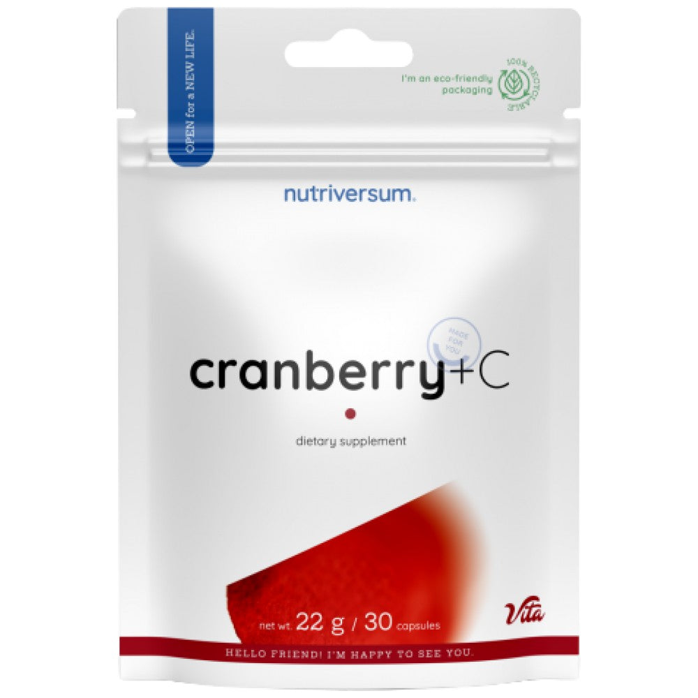 Cranberry caps + vitamine C - 30 capsules