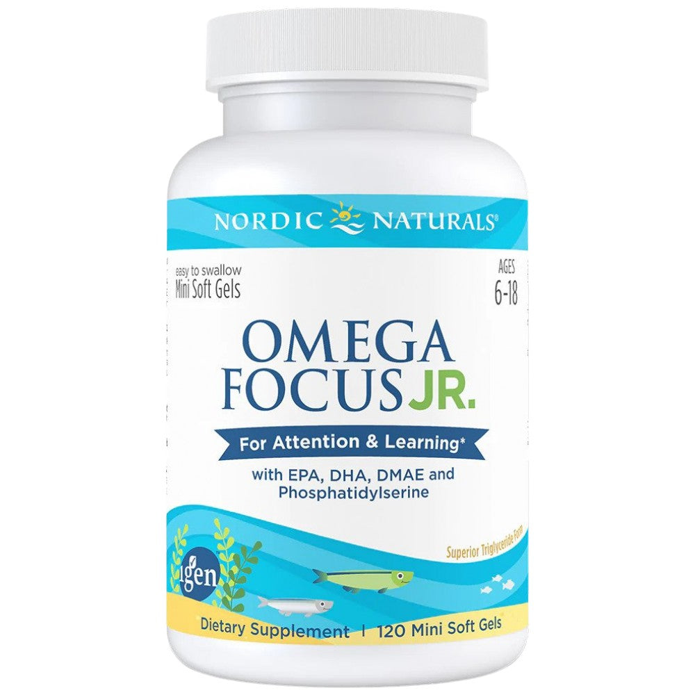 Omega Focus Junior - 120 Gel Capsules