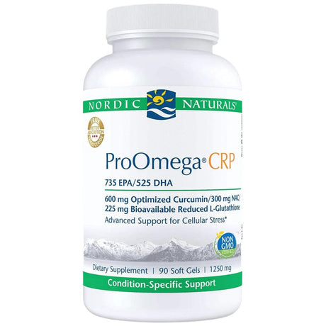 ProOmega CRP | With Curcmin and Glutathione - 90 Гел капсули - Feel You