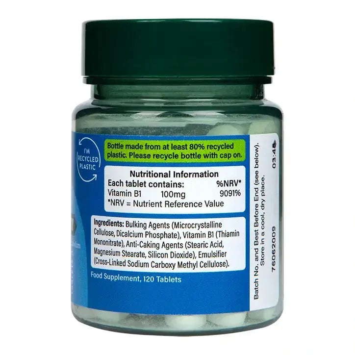 Vitamina B1 (vitamina B1) 100mg 120 tabletas Holanda y Barrett