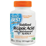 Geriausia R-LIPOIC rūgšties / stabilizuota Na-R-ALA 100 mg-180 kapsulės