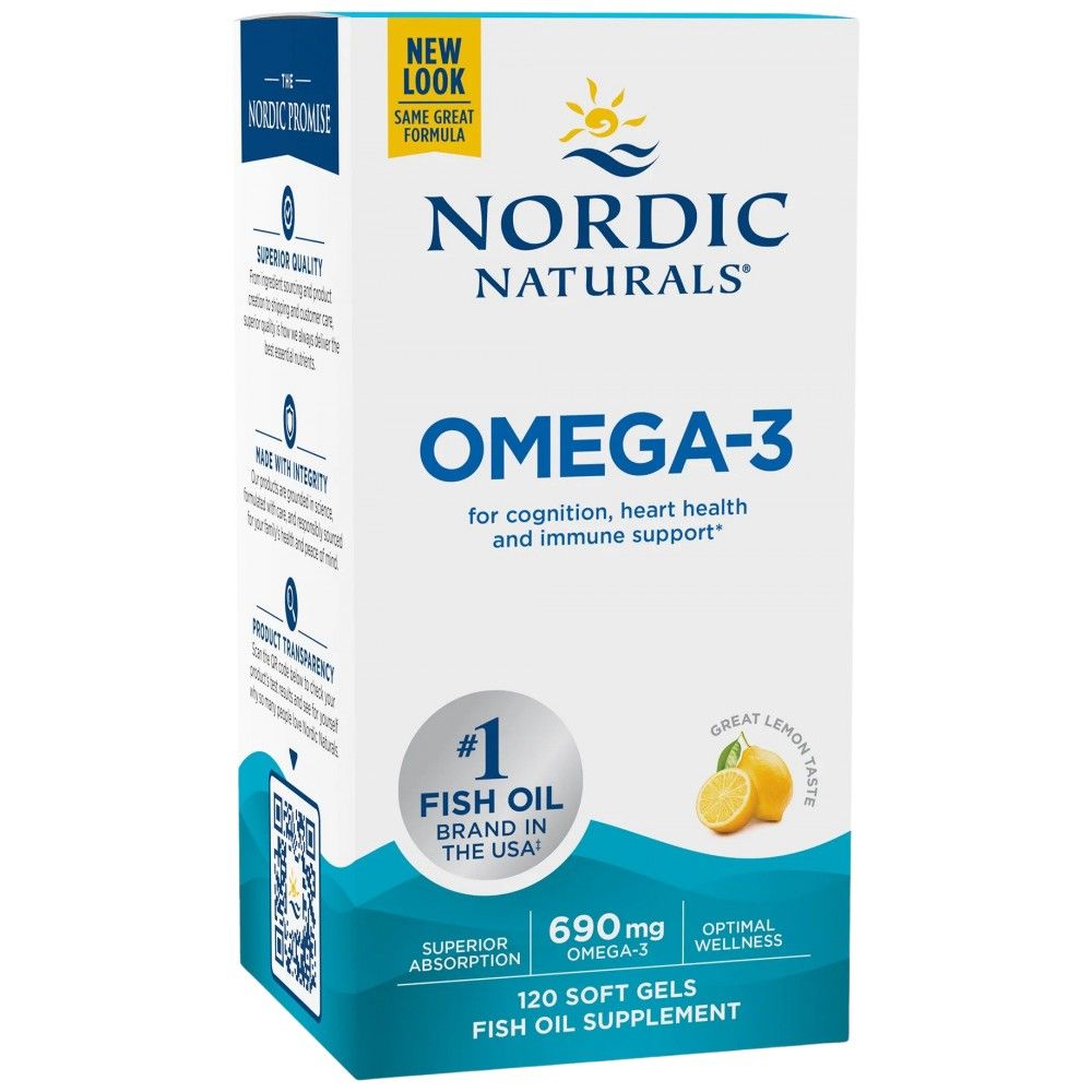 Omega -3 690 mg - 120 gelio kapsulės