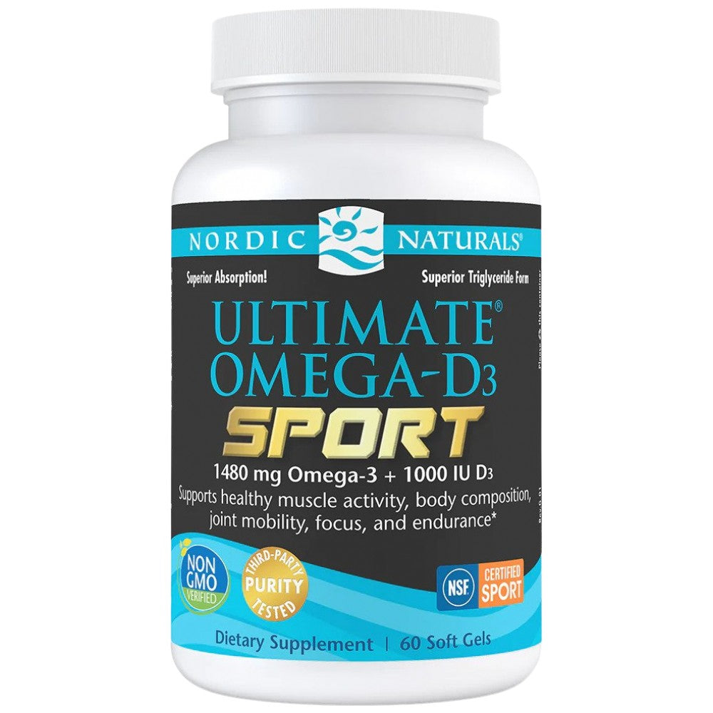 Ultimate Omega-D3 Sport 1480 mg - 60 Гел капсули - Feel You