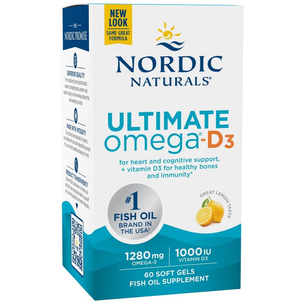 Ultieme Omega -D3 1280 mg - 60 gelcapsules