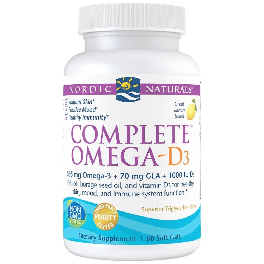 Complete Omega -D3 565 mg - 60 gel capsules