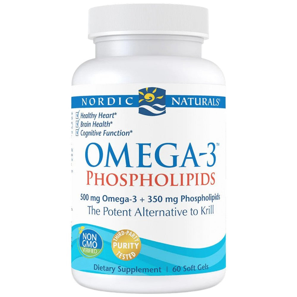 Omega -3 fosfolipidai - 60 gelio kapsulės