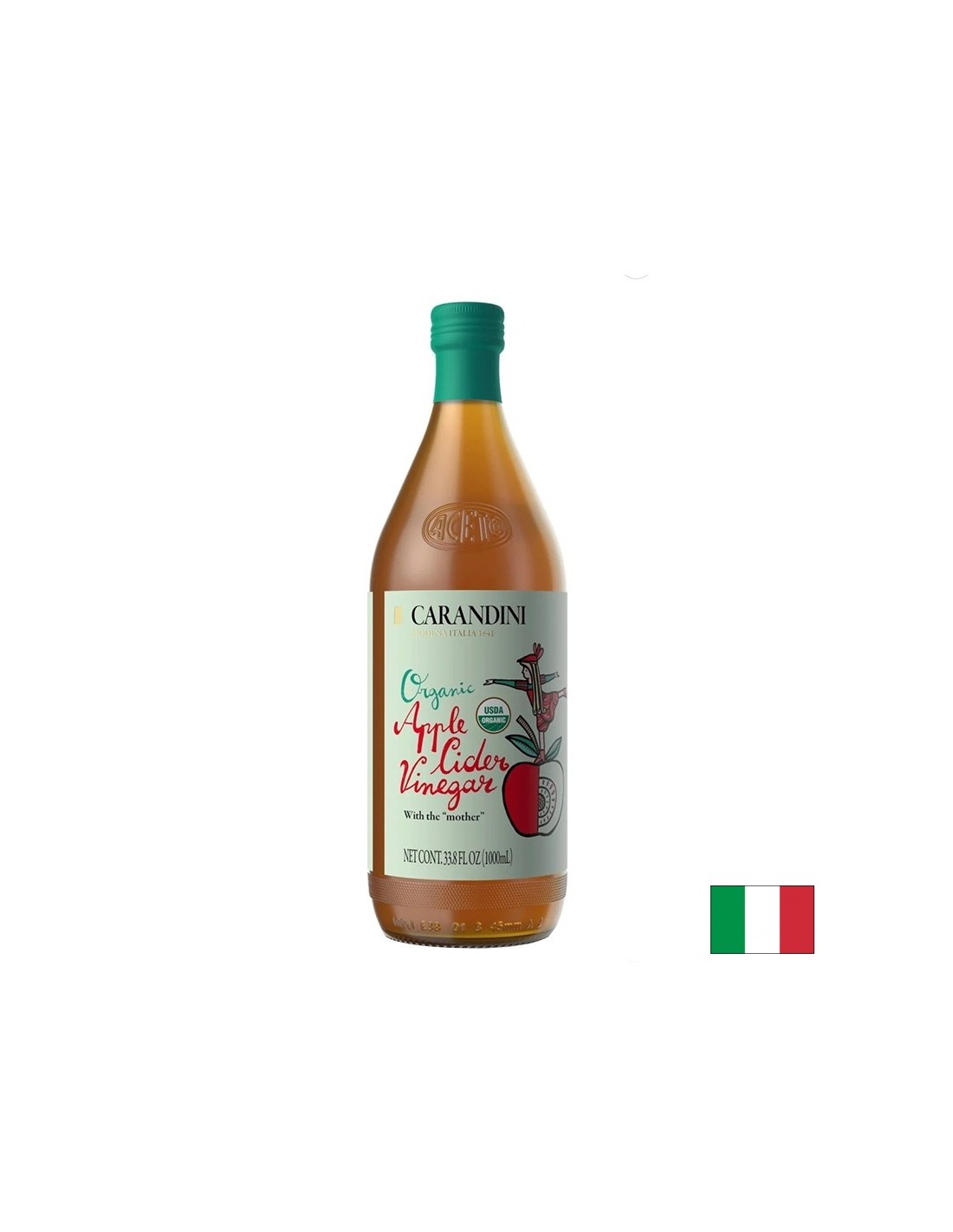 Apple cider vinegar (unfiltered, unpasteurized) Organic, 1 l