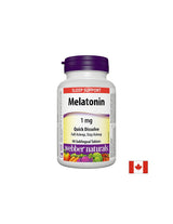 Při nespavosti - Melatonin 1 mg, 90 sublingválních tablet <tc>Webber Naturals</tc>