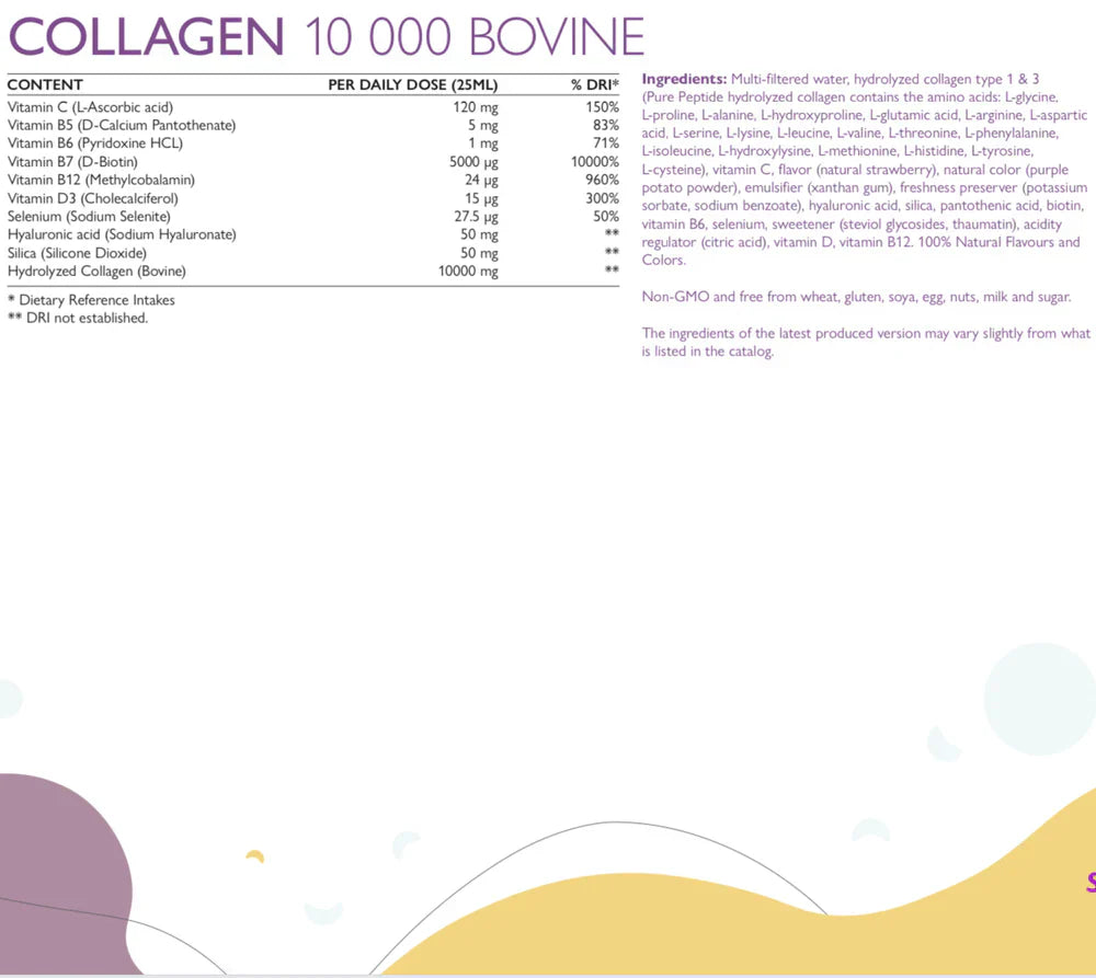 Beef Collagen 10,000 mg with Hyaluronic Acid 50 mg - 500 ml