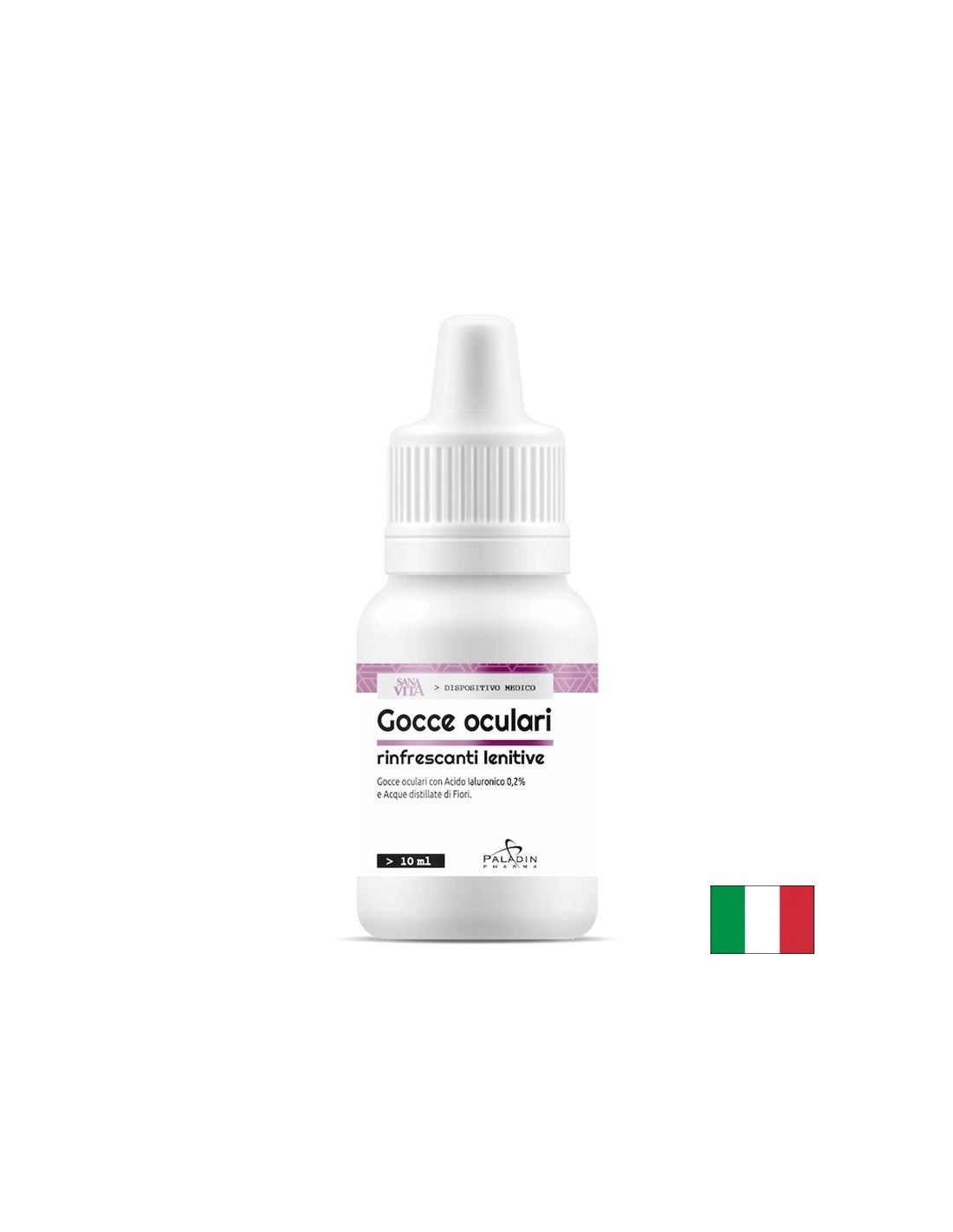 Moisturizing eye drops with hyaluronic acid (when using contact lenses), 10 ml