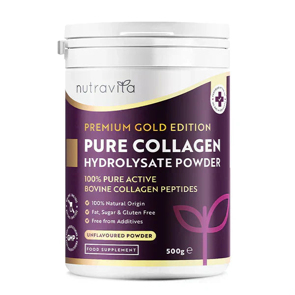 100% Pure Bovine Collagen Powder 20000 mg Peptan® 500 g, (25 / 50 doses)