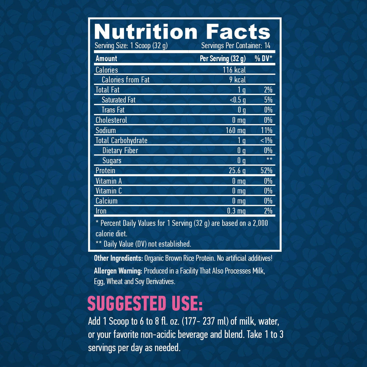 100% Al Naturan Hänn Protein / Onfallo rout - 0.454 kg