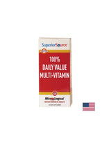 Multiwitaminy - 100% dziennej wartości multiwitamin, 100 tabletek podjęzykowych <tc>Superior Source</tc>